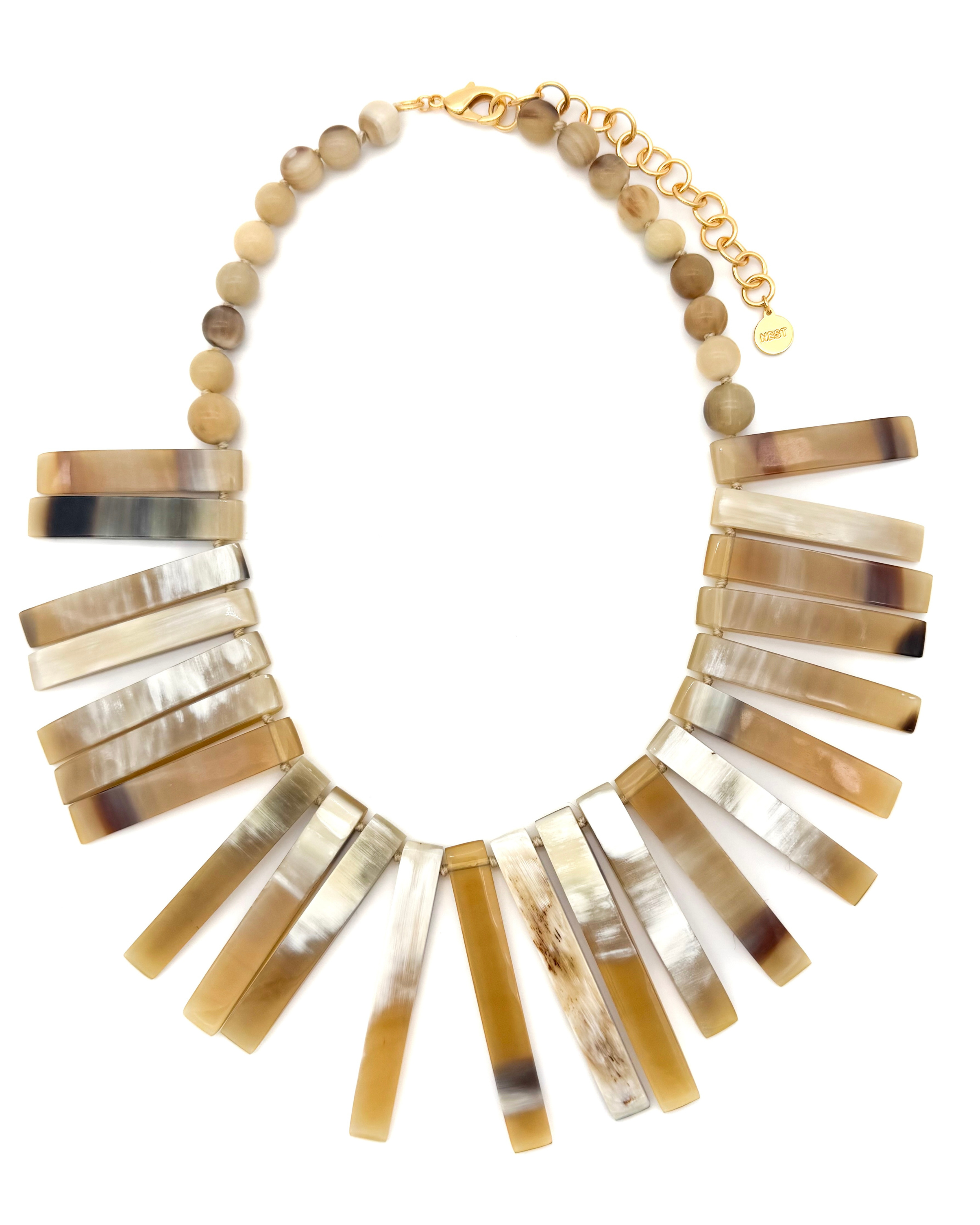 Horn Statement Necklace