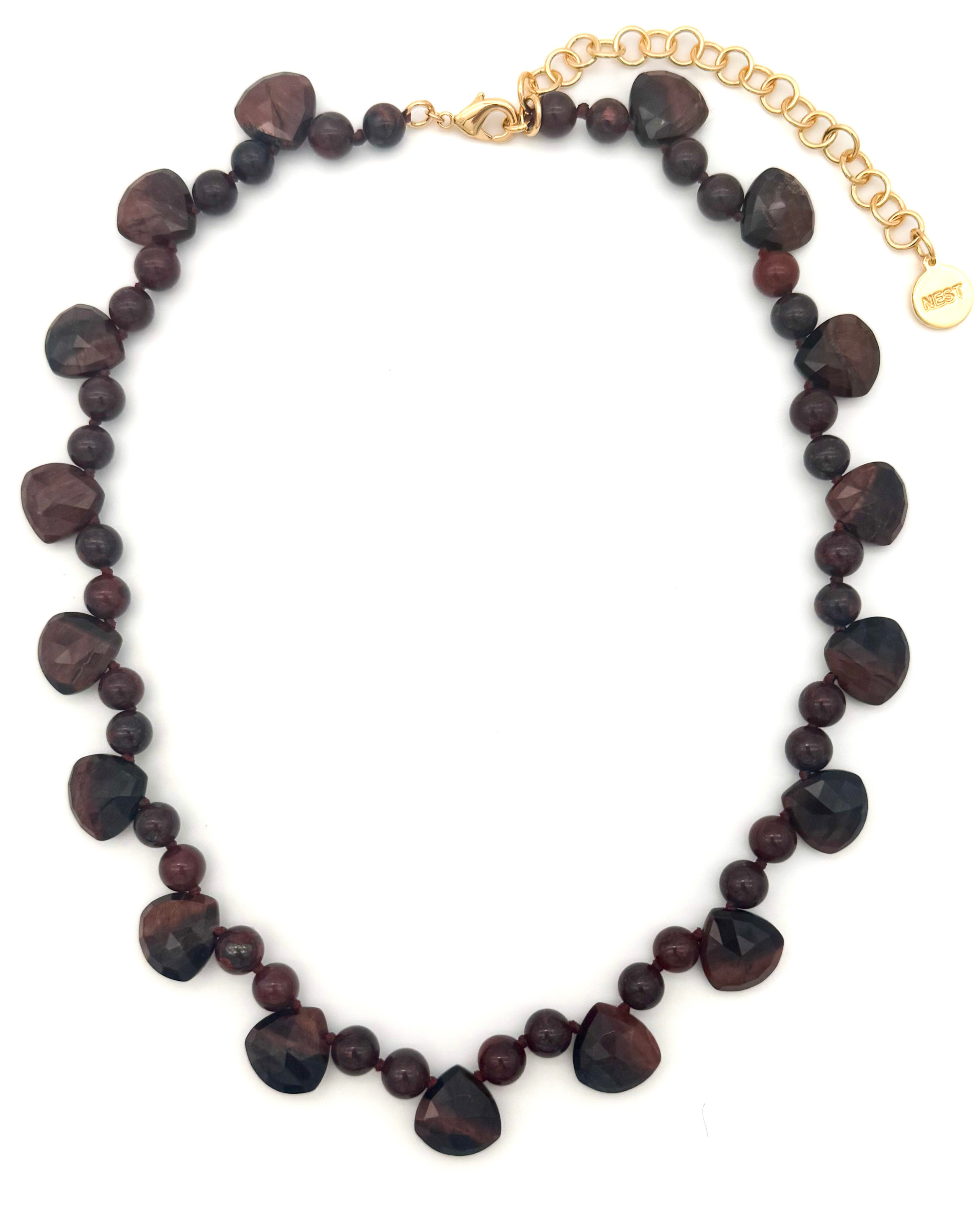 Red Tigers Eye Strand