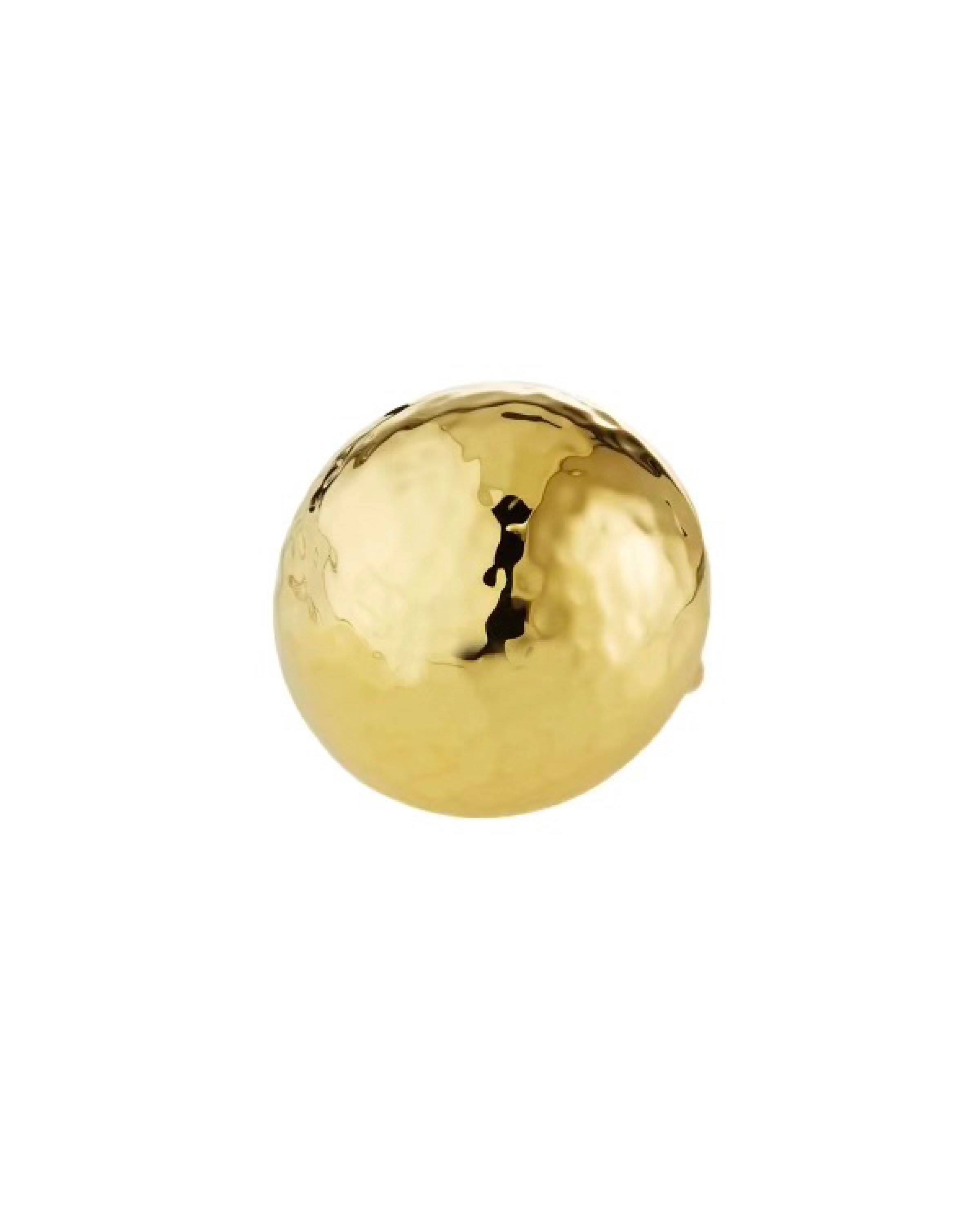 Hammered Gold Dome Statement Ring